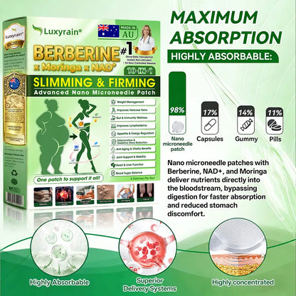 𝐎𝐟𝐟𝐢𝐜𝐢𝐚𝐥 🇦🇺AU 𝐒𝐭𝐨𝐫𝐞 | ✨🧑‍⚕️𝐂𝐥𝐞𝐚𝐫𝐞𝐧𝐚® 𝐌𝐨𝐫𝐢𝐧𝐠𝐚 · Horse Chestnut · 𝐁𝐞𝐫𝐛𝐞𝐫𝐢𝐧𝐞 × 𝐍𝐀𝐃+ 𝟏𝟎-𝐢𝐧-𝟏 𝐀𝐝𝐯𝐚𝐧𝐜𝐞𝐝 𝐍𝐚𝐧𝐨 𝐌𝐢𝐜𝐫𝐨𝐧𝐞𝐞𝐝𝐥𝐞 𝐏𝐚𝐭𝐜𝐡 — 𝐎𝐧𝐜𝐞 𝐃𝐚𝐢𝐥𝐲, 𝐕𝐢𝐬𝐢𝐛𝐥𝐞 𝐑𝐞𝐬𝐮𝐥𝐭𝐬 𝐢𝐧 𝟕 𝐃𝐚𝐲𝐬 (obesity, ｌｏｏｓｅｓｋｉｎ,diabetes, sleep apnea, joint issues, and more For)