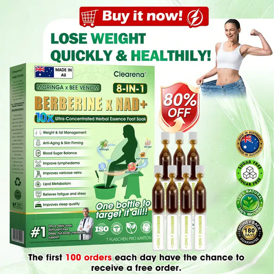 𝐎𝐟𝐟𝐢𝐜𝐢𝐚𝐥 AU 𝐒𝐭𝐨𝐫𝐞 🇦🇺  | 🧑‍⚕️ 𝐂𝐥𝐞𝐚𝐫𝐞𝐧𝐚® Moringa · Bee Venom · Berberine × NAD+ Eight-in-one 10× Ultra-Concentrated Herbal Essence Foot Soak — 𝐎𝐧𝐜𝐞 𝐃𝐚𝐢𝐥𝐲, 𝐕𝐢𝐬𝐢𝐛𝐥𝐞 𝐑𝐞𝐬𝐮𝐥𝐭𝐬 𝐢𝐧 𝟕 𝐃𝐚𝐲𝐬