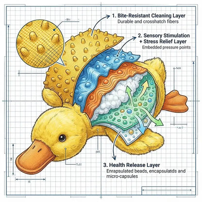 [Official USA Store] ZUEET® 6-in-1 Pet Wellness Companion Duck – A 6-in-1 wellness duck that supports teeth, skin, joints, digestion, intelligence and emotional balance.